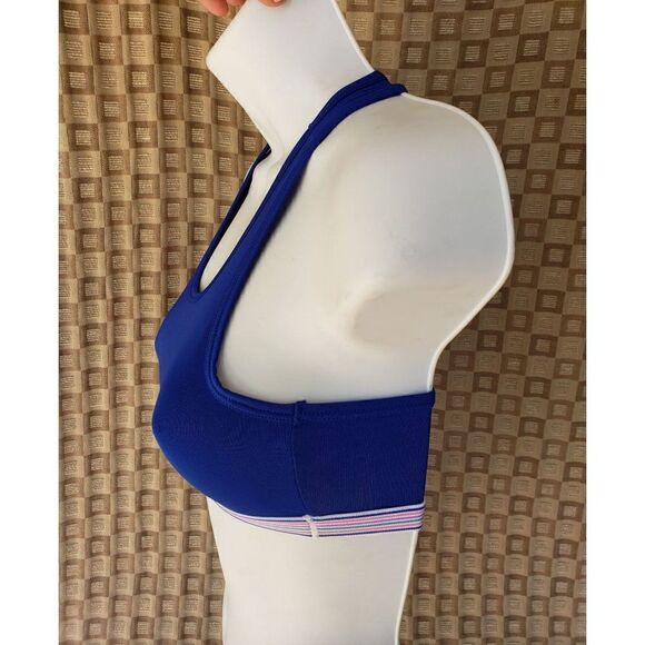 Girls Training Sports Bra MediumFlex Seamless Pullover Blue Active Wear NWOT - Picture 4 of 8